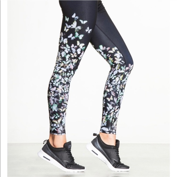 Alo Airbrush Legging Multi Butterfly Glossy Small - Picture 1 of 4